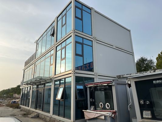 Instalação rápida Vantagem 20 40ft Painel de aço Sandwich Pacote plano Container Casa para escritório Apartamento Centro Comercial