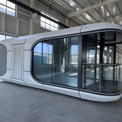 Luxury Outdoor Resort Mobile Prefab Tiny Houses Home Space Capsule Living Container House para hotel em cores personalizadas