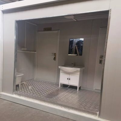 Lista final 20 40 ft Ready Made Portátil Móvel Moderno Tiny Prefab Container dobrável Banheiro com Acessórios Saco de Lixo