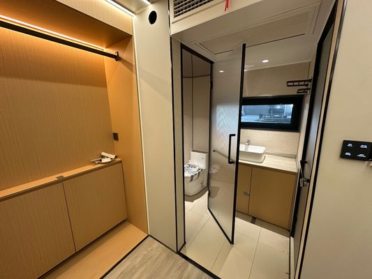 Muralha de aço estilo moderno Luxo Space Capsule Hotel Casa espacial comercial com parede de alumínio personalizado