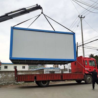 S Toiletes externos baseados em recipientes Painel de sanduíche Trailer de banheiro portátil para banheiro modular doméstico