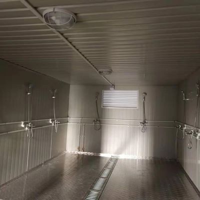 Final Banheiro Turístico Painel Prefabricado de Metal Esculpido Banheiro Público Portátil com Elétrico e Porta de Segurança Padrão Local
