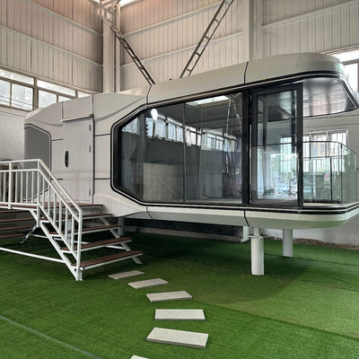 Vila de aço pré-fabricada portátil para cápsula espacial inteligente multifunção e acampamento ao ar livre