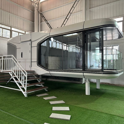 Casa móvel moderna pré-fabricada para hotel Villa estilo quente Casa cápsula de espaço ao ar livre