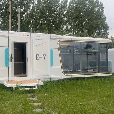 Casa de Container Modular Amigável ao Ambiente Vantagem da Casa Capsula de Parede de Placa de Alumínio Personalizada para Hotel ao Ar Livre