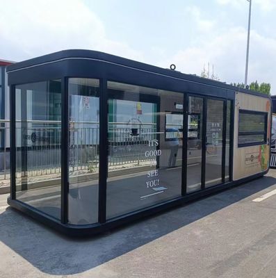 Casa de Container Modular Amigável ao Ambiente Vantagem da Casa Capsula de Parede de Placa de Alumínio Personalizada para Hotel ao Ar Livre
