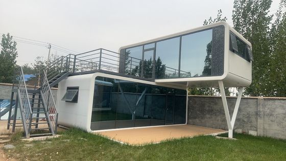 Casa Prefabricada Moderna Cama Espacial Capsule Hotel Cabina Modular Casa Espacial Capsule Com Luzes Elétricas Em Cor Personalizada