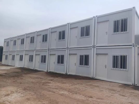 Material principal Estrutura de aço galvanizado Painel de sanduíche Container de embalagem plana Escritório para fácil instalação e isolamento acústico