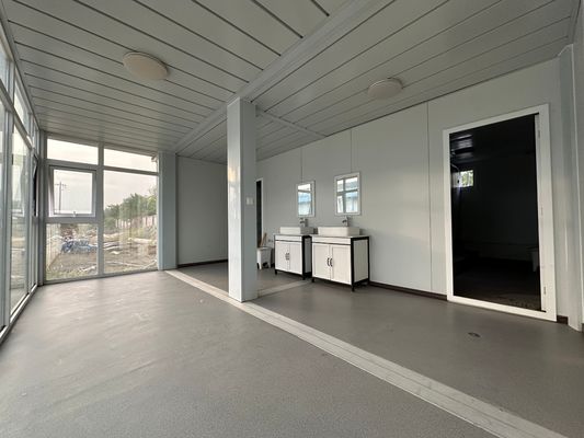 Casa de contêineres móvel de luxo com design de aço