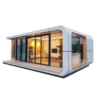 Casa de contêineres moderna com sistema inteligente e casas verdes