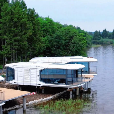 Casa cápsula pré-fabricada para hotel em 20'/40' Container Transporte e carga