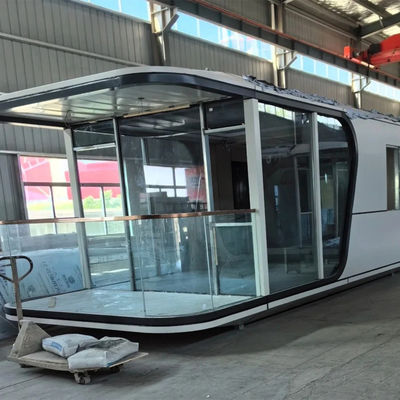 Cabina exterior Casa cápsula espacial Câmara cápsula pré-fabricada para hotel em 20'/40' Container