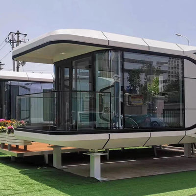 Casa de cápsula espacial de estilo de design moderno para hotel de cápsula modular de luxo em cores personalizadas