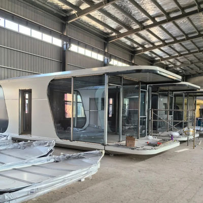Casa de cápsula espacial de estilo de design moderno para hotel de cápsula modular de luxo em cores personalizadas