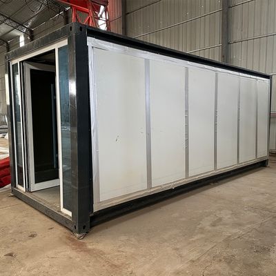 Durabilidade Usando Várias Casas Casa de Container Prefabricada de Aço Expansível Com Painel Sandwich Ou Material de Parede/Teto de Chapa de Aço