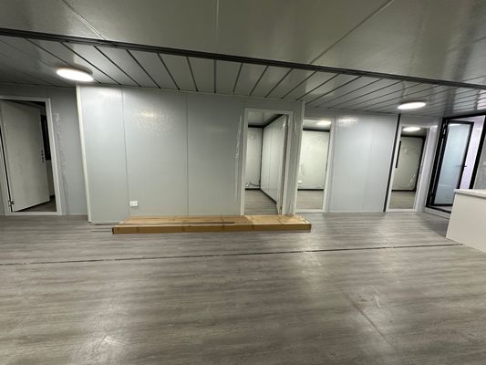 Painel de sanduíche 20ft Quadro de aço dobrável Casa de contêiner expansível para casa móvel pré-fabricada