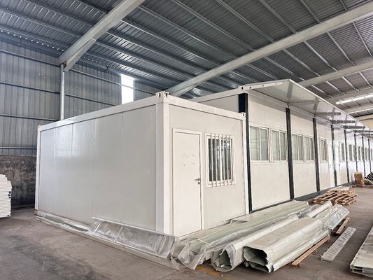 Dimensão personalizada resistente à rotura resistente à água resistente ao fogo aço 20ft 40ft pré-fabricado Flat Pack Container House para fácil instalação