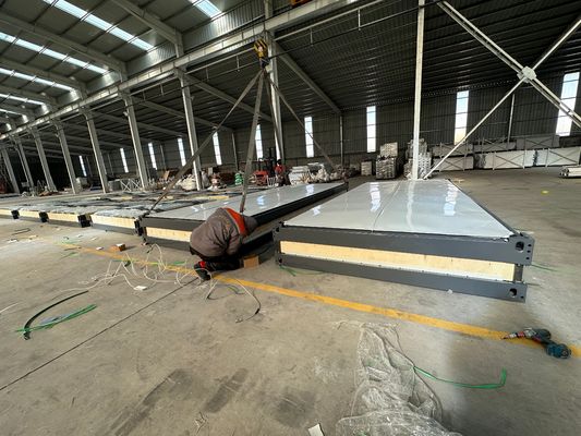 Container de montagem rápida escritório impermeável resistente ao fogo estrutura de aço modular Container House 40'HC Shipping Hotel