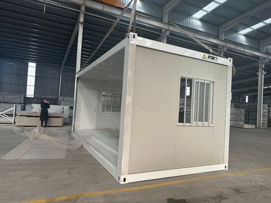 Instalação rápida de cor personalizada de aço modular de vidro de lã de painel de sanduíche casa de contêiner dobrável para economia de energia de baixo carbono