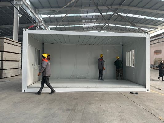 Casa de contêineres dobrável para uma vida compacta e elegante