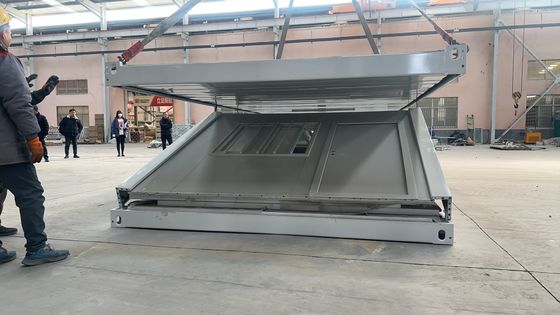 Energia elétrica 3C/CE/CL/SAA Padrão 20ft 30ft 40ft Estrutura de aço Casa de contêiner dobrável verde com baixo teor de carbono