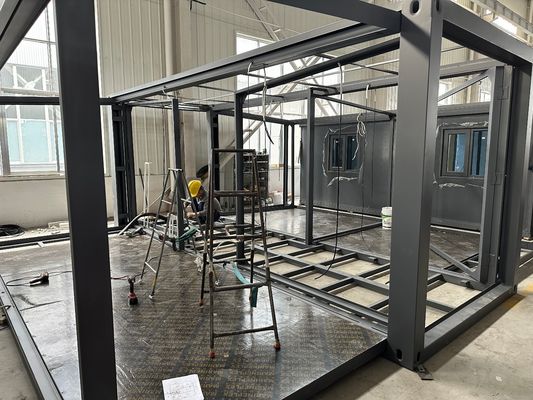 Vila pronta para se mudar em 20ft 30ft 40ft Container House móvel expansível Casas Eco-Amigável Estrutura de aço pré-fabricado Container House