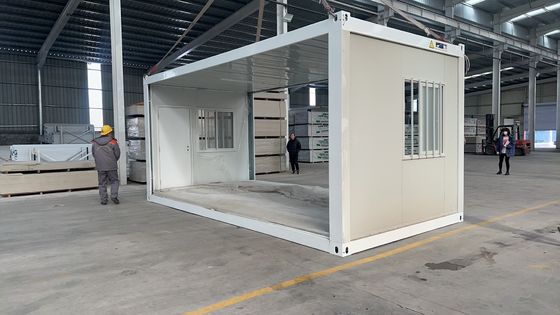 40ft 3C/CE/CL/SAA padrão poupança de energia modular pré-fabricado de aço vidro de lã painel de sanduíche de panela de contêiner dobrável casa para envio