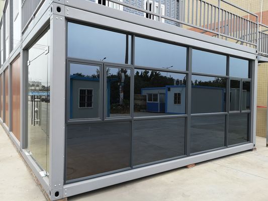 Container de luxo de escritório de 40 pés pré-fabricado à prova d'água à prova de fogo destacável