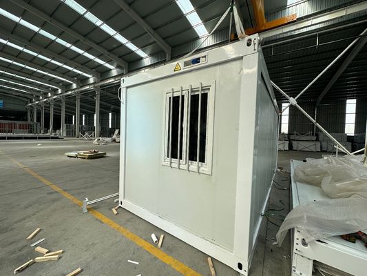 Casa de contêiner dobrável pré-fabricada de 20 pés e 40 pés para quarto externo personalizável e fácil de montar