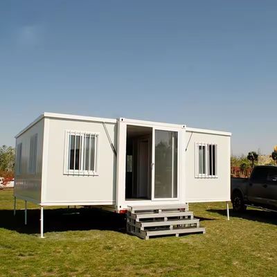 Modernas pequenas casas de contêineres pré-fabricadas expansíveis casa dobrável 20ft 40ft cor personalizada