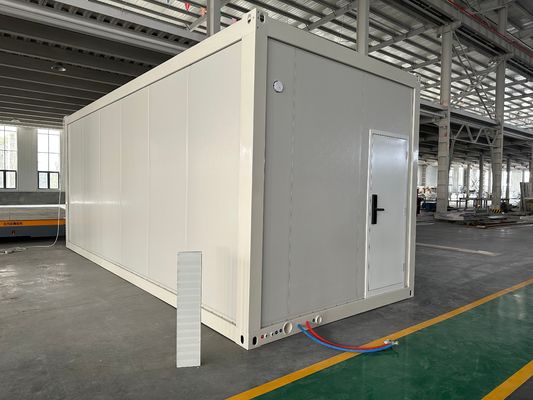 Estilo de design contemporâneo Instalação rápida Painel de sanduíche plano pré-fabricado Casa de contêiner Casas para hospital
