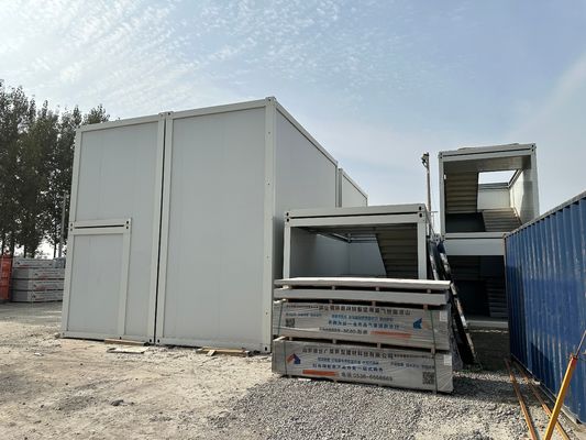 Flexível montar 20ft 30ft 40ft Fast Assembly Container de embalagem plana escritório impermeável Casa modular pré-fabricada para escritório