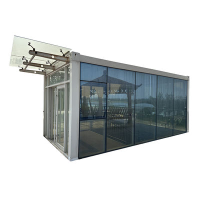 Cor personalizada Montagem fácil Container de armazenamento embalado plano Casa de contêineres modulares pré-fabricadas à prova de furacão