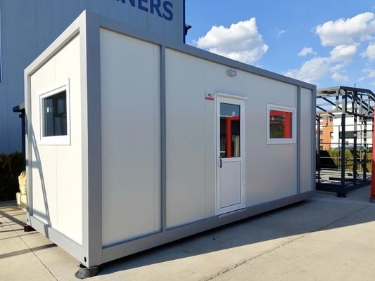 Cor personalizada Montagem fácil Container de armazenamento embalado plano Casa de contêineres modulares pré-fabricadas à prova de furacão