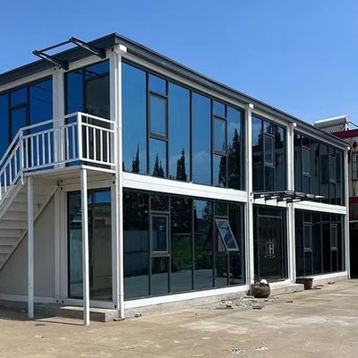 20 Ft Desmontável Casa de Container Forte e Estável Confortável Impermeável Incendiável Casa Móvel em estilo moderno simples