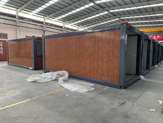 Cores personalizadas 20 40 Ft Container de instalação rápida Casa de contêineres dobrável pré-fabricada para escritório e resistente a furacões