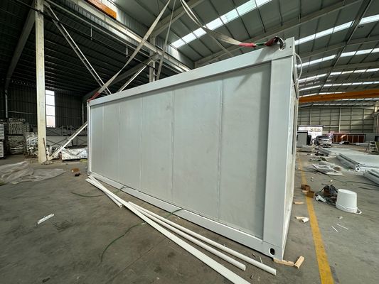 Painel Sandwich de baixa manutenção 20 40 ft impermeável Modular pré-fabricado Estrutura de aço Posicionamento Container Casa para oficina