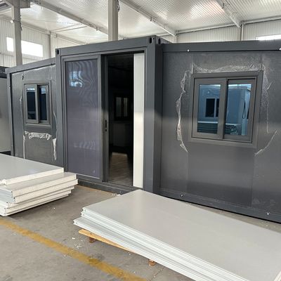 Janela de alumínio 3 quartos portátil pré-fabricado casa de contêineres expansível para quartos ao ar livre proteção ambiental reciclar