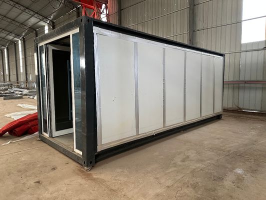 Casa de contêiner expansível com banheiro e cozinha luxuosa 20ft 40ft fácil de instalar Edifício modular pré-fabricado à prova de vento