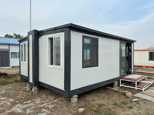 Villa rápida construção 20 pés 30 pés 40 pés casas móveis de contêineres expansíveis com cozinha