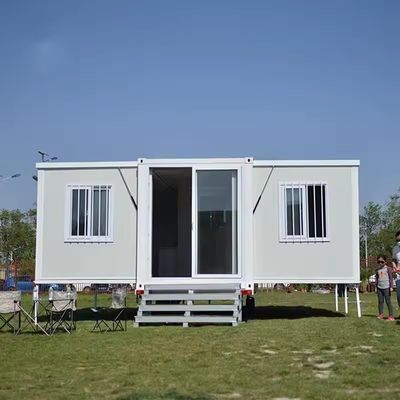 40FT ou painel de sanduíche personalizado Container de casa expansível Sala de estar e banheiro quente