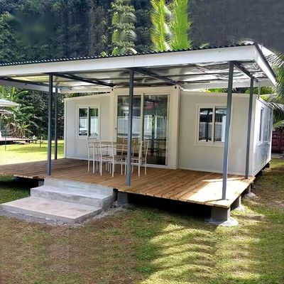 Casa de contêineres de isolamento térmico móvel e extensível para casas móveis de cores personalizadas