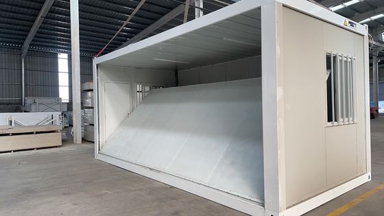 Painel de sanduíche Opcional Fácil de instalar Estrutura de aço pré-fabricada Habitação Móvel Casa pré-fabricada Hotel Acampamento Fold Out Casa de contêiner dobrável