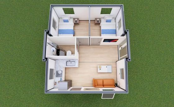 Casa pré-fabricada removível Container ecológico expansível Casa pré-fabricada expansível