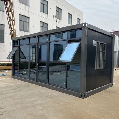 Casa de escritório de luxo com baixo teor de carbono e contêiner desmontável de 20FT/40FT personalizado com eletricidade padrão local