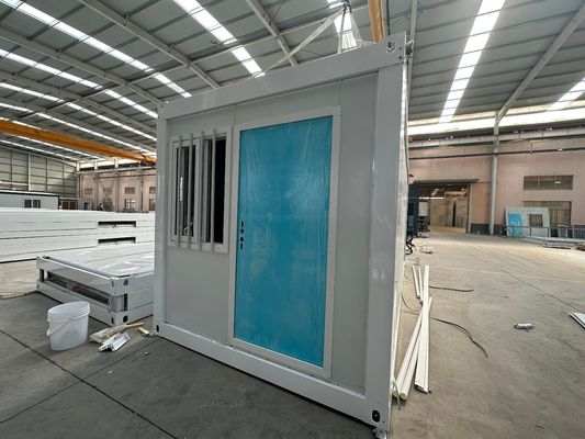 Construção de aço pré-fabricado Imóveis Casa de contêiner dobrável pequena perfeita para a sua cor personalizada e pátio