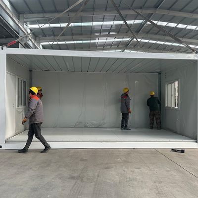 Edifício Inteligente Casa de Contêineres Prefabricada dobrável Fácil de Instalar Painel Sandwich Abrigo Removível para Conveniência