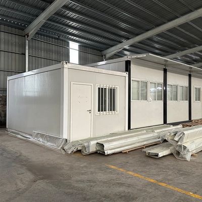 Casa de madeira de luxo de cor personalizada Hotel pré-fabricado 3 quartos e 4 quartos Casa Kit de 20 pés pré-fabricada Casa de contêiner de pacote plano