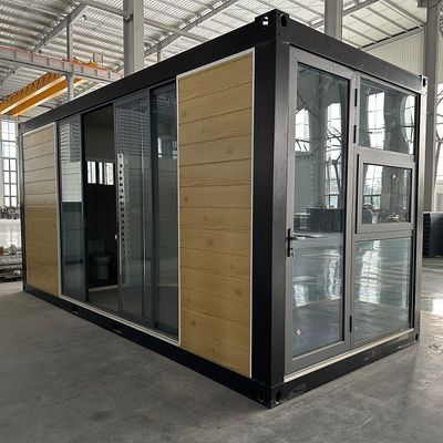 Casas modulares de painel de sanduíche espesso Casa pré-fabricada 20 pés Assemblagem rápida Casa plana Container Eco e rápido Vantagens