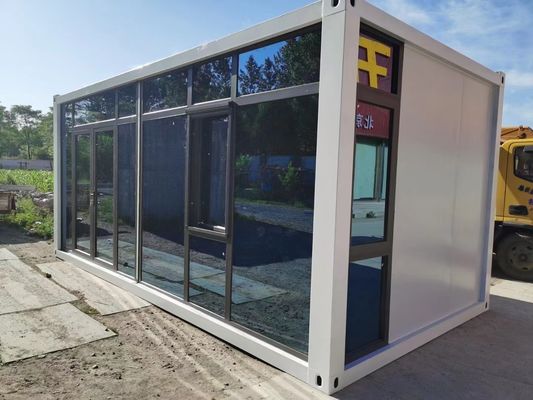 Casas modulares de painel de sanduíche espesso Casa pré-fabricada 20 pés Assemblagem rápida Casa plana Container Eco e rápido Vantagens